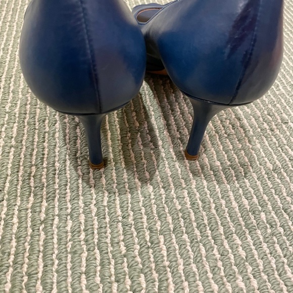 Final Price !Prada blue peep toe pump heel shoes. - Picture 9 of 16